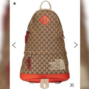 Gucci x The Northface Canvas GG Bookbag